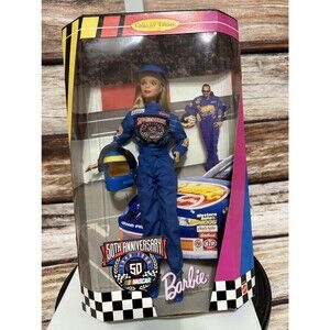 NASCAR Barbie 1998 50th Anniversary Collector Edition Doll Mattel # 20442 NIB